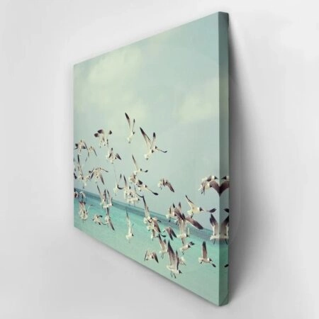 Πινακας σε καμβά SEAGULLS OVER SEA - Πουλια Sticky 2