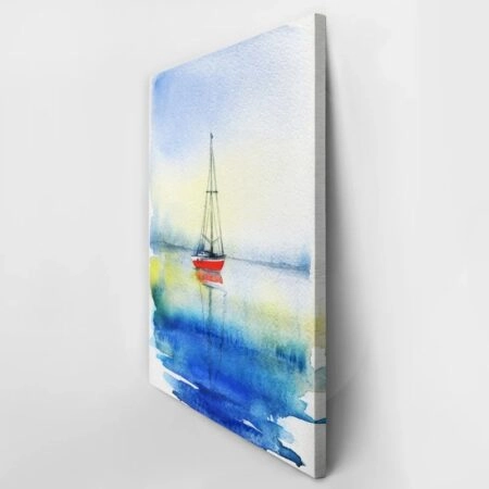 Πινακας σε καμβά SEA WATERCOLOR PAINTING - Πλωτα Sticky 2