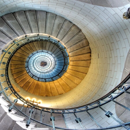 Πινακας σε καμβά SPIRAL STAIRCASE - Πολεις και Αρχιτεκτονικη Sticky 4