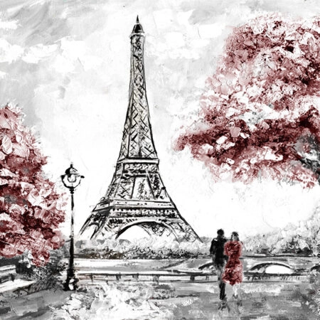 Πινακας σε καμβά STREET VIEW OF PARIS - Παρισι Sticky 4