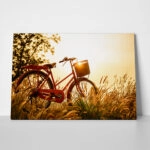 Πινακας σε καμβά SUNSET BIKE