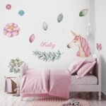 Αυτοκολλητο τοιχου UNICORN NAME