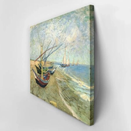Πινακας σε καμβά VAN GOGH - FISHING BOATS ON THE BEACH AT SAINTES-MARIES - Vincent Van Gogh Sticky 3