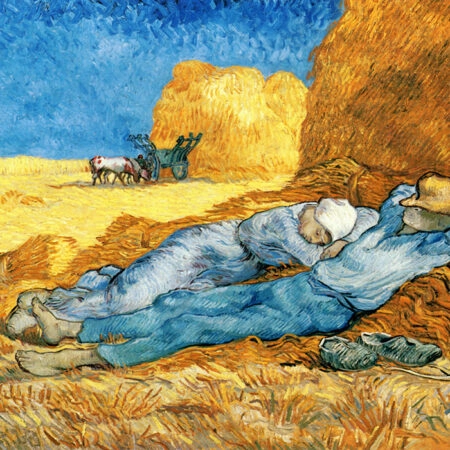Πινακας σε καμβά VAN GOGH - NOON REST FROM WORK - Vincent Van Gogh Sticky 5