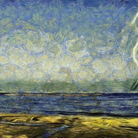 Πινακας σε καμβά VAN GOGH - STYLE LIGHTNING - Vincent Van Gogh Sticky 4
