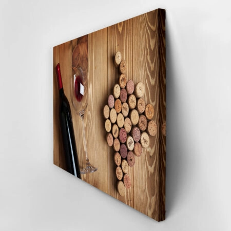 Πινακας σε καμβά WINE GLASS - Food and Drink Sticky 2