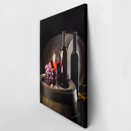 Πινακας σε καμβά WOOD BARREL - Food and Drink Sticky 2