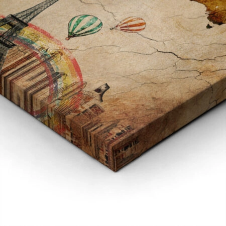 Πινακας σε καμβά WORLD LANDMARKS - Αξιοθεατα και Ιστορια Sticky 1