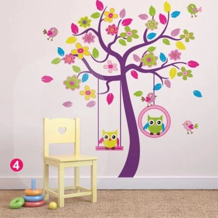 Αυτοκόλλητο τοιχου BIRDS TREE - Βρεφικα & Παιδικά Sticky 3