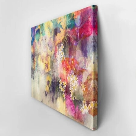 Πινακας σε καμβά ABSTRACT WATERCOLOR SUNFLOWERS - Αφηρημενα και Abstract Sticky 2