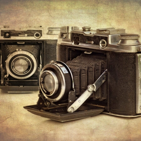 Πινακας σε καμβά ANTIQUE CAMERAS - Vintage Sticky 4