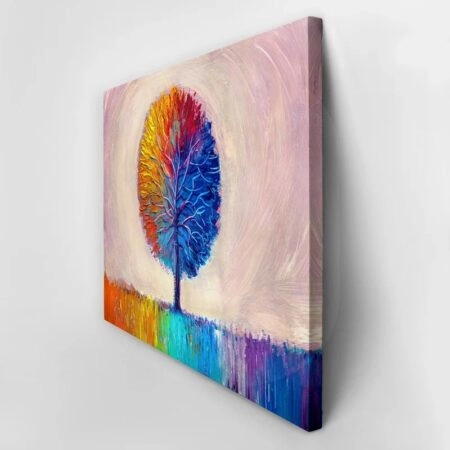 Πινακας σε καμβά ARTISTIC COLORFUL TREE - Εργα Τεχνης Sticky 3