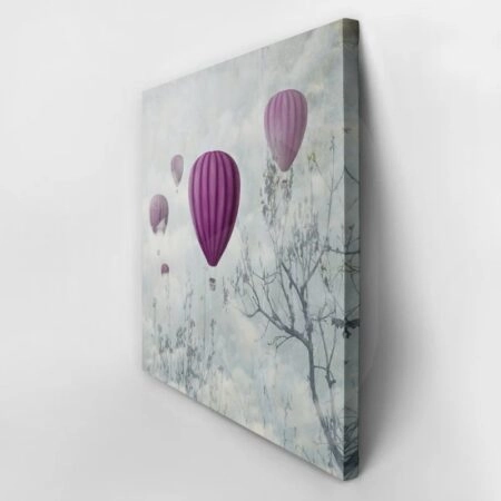 Πίνακας σε καμβά BALLOONS IN THE CLOUDS - Αεροπλανα - Εναερια Sticky 3
