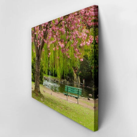 Πινακας σε καμβά BENCH POND - Λιμνες - Ποταμια Sticky 2
