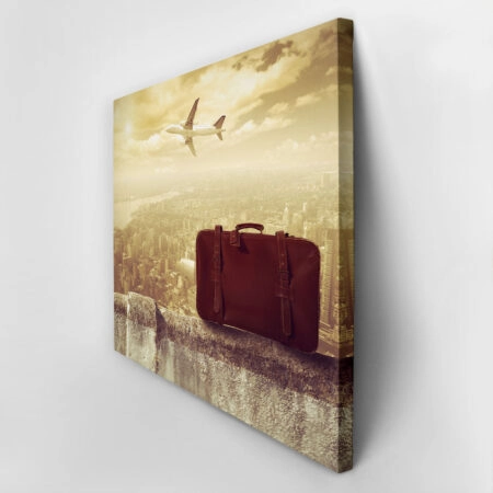 Πινακας σε καμβά CONCEPT OF TRAVEL - Vintage Sticky 2