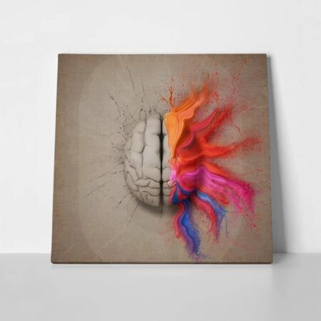 Πίνακας σε καμβά CREATIVE MIND - Αφηρημενα και Abstract