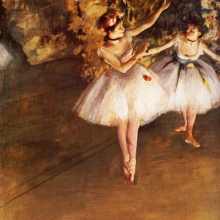 Πινακας σε καμβά DEGAS - TWO DANCERS ON THE STAGE - Edgar Degas Sticky 4