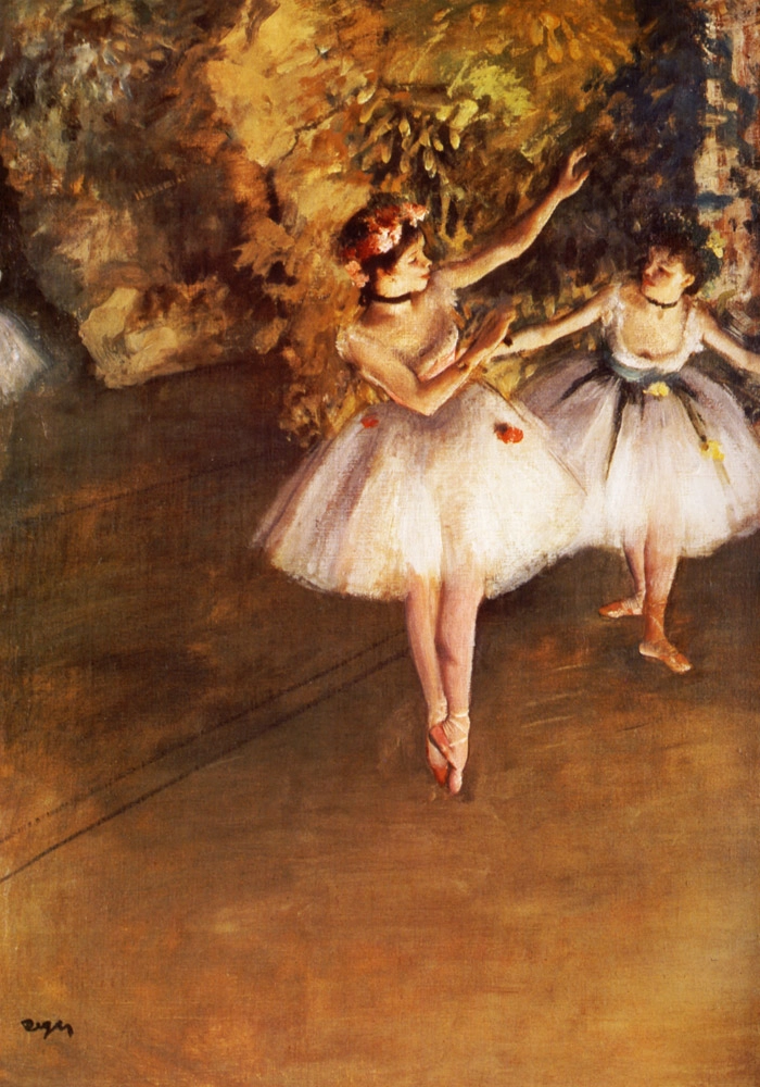 Πινακας σε καμβά DEGAS - TWO DANCERS ON THE STAGE