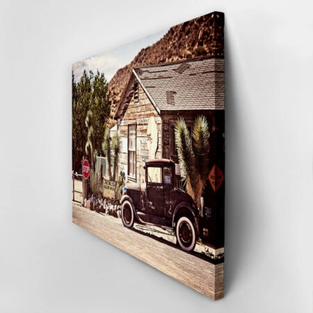 Πινακας σε καμβά DESERT OLD CAR - Vintage Sticky 2