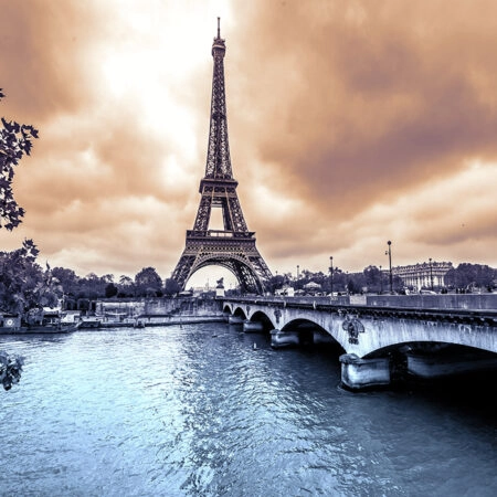 Πινακας σε καμβά EIFFEL BRIDGE - Παρισι Sticky 4
