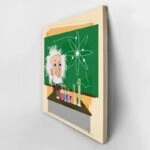 Πίνακας σε καμβά EINSTEIN CARTOON CLASSROOM