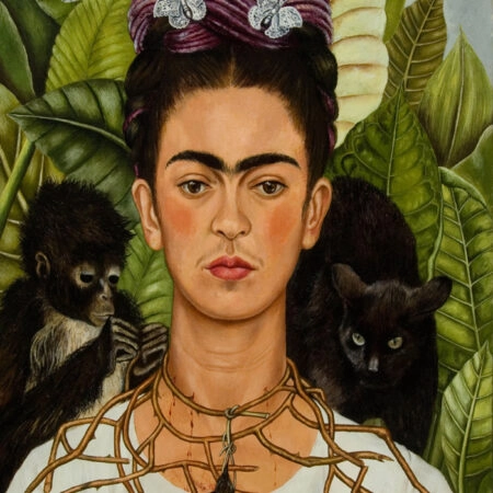 Πινακας σε καμβά FRIDA KAHLO - SELF PORTRAIT WITH NECKLACE OF THORNS - Frida Kahlo Sticky 5
