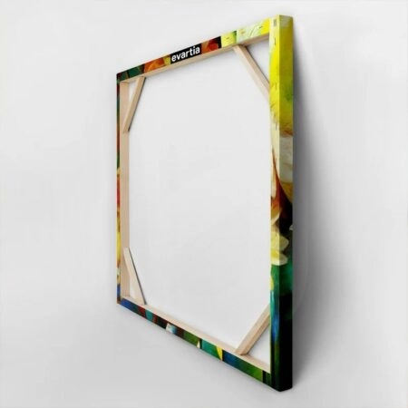 Πίνακας σε καμβά GERBERA AND CHRYSANTHEMUMS CUBISM - Χρυσανθεμα Sticky 3