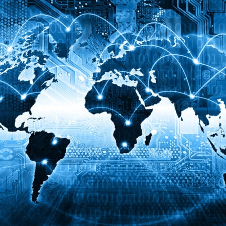 Πινακας σε καμβά GLOBAL INTERNET - Χαρτες Sticky 4