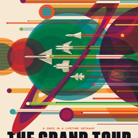 Πινακας σε καμβά GRAND TOUR - Διαστημα και Τεχνολογια Sticky 4