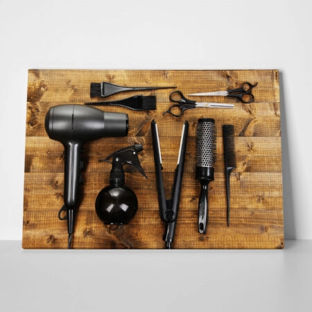 Πινακας σε καμβά HAIRDRESSING TOOLS - Μοδα και Διασκεδαση