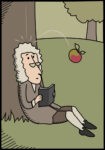 Πινακας σε καμβά ISAAC NEWTON GRAVITY DISCOVERY