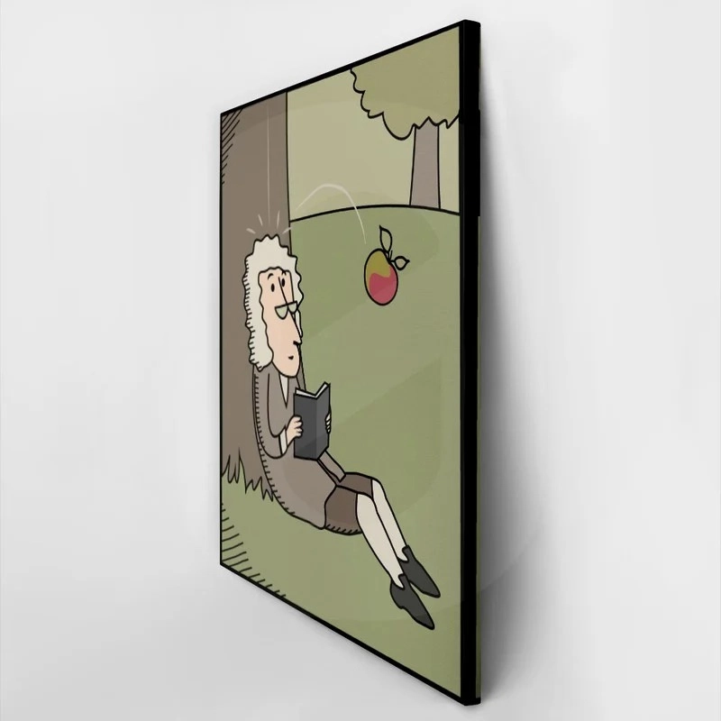 Πινακας σε καμβά ISAAC NEWTON GRAVITY DISCOVERY