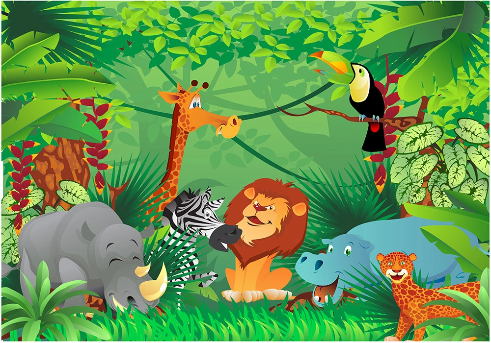 Πινακας σε καμβά JUNGLE ANIMALS
