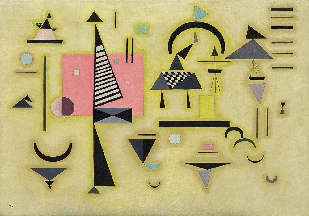 Πινακας σε καμβά KANDINSKY - DECISIVE PINK
