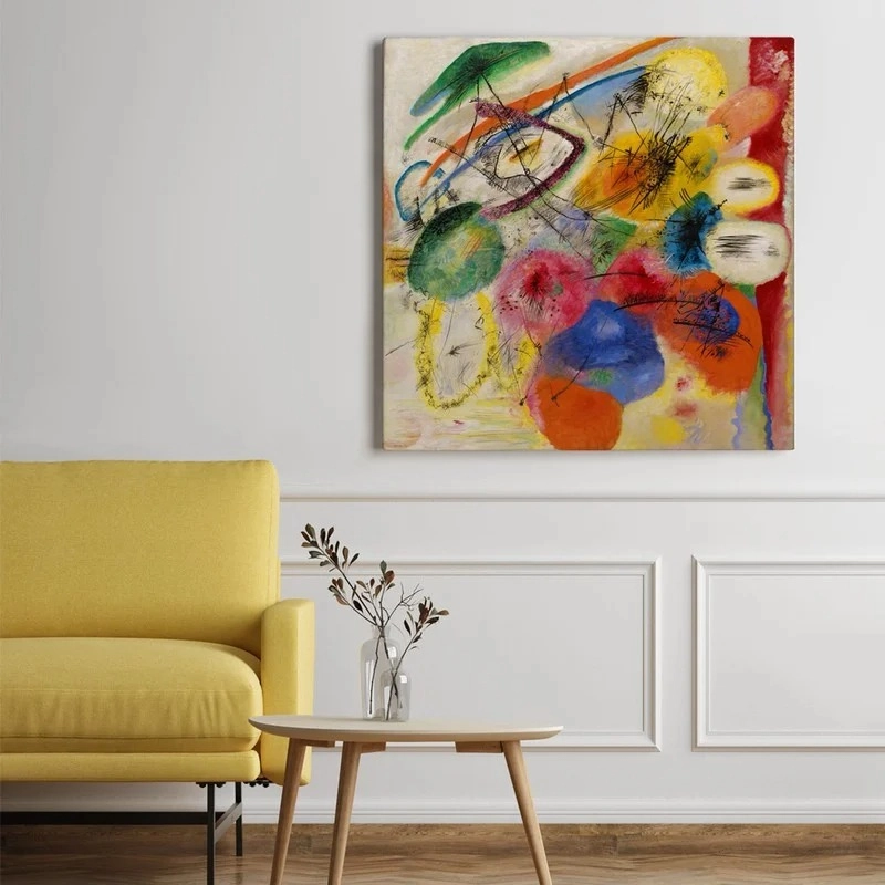 Πίνακας σε καμβά KANDINSKY - BLACK STROKES I