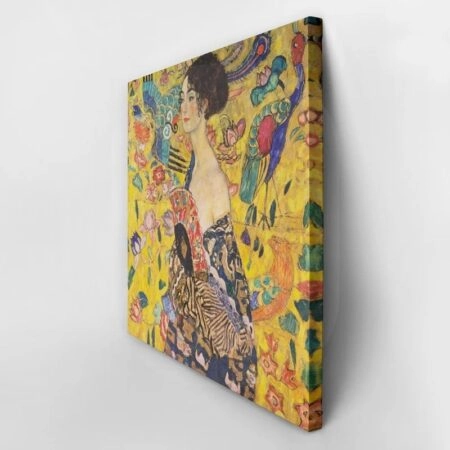 Πινακας σε καμβα KLIMT - DAME DIM FACHER - Gustav Klimt Sticky 3