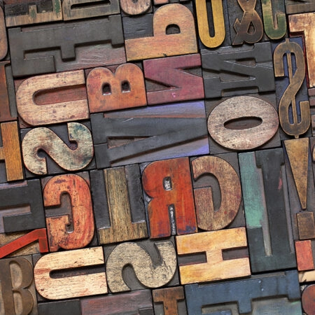 Πινακας σε καμβά LETTERS - Typography Sticky 4