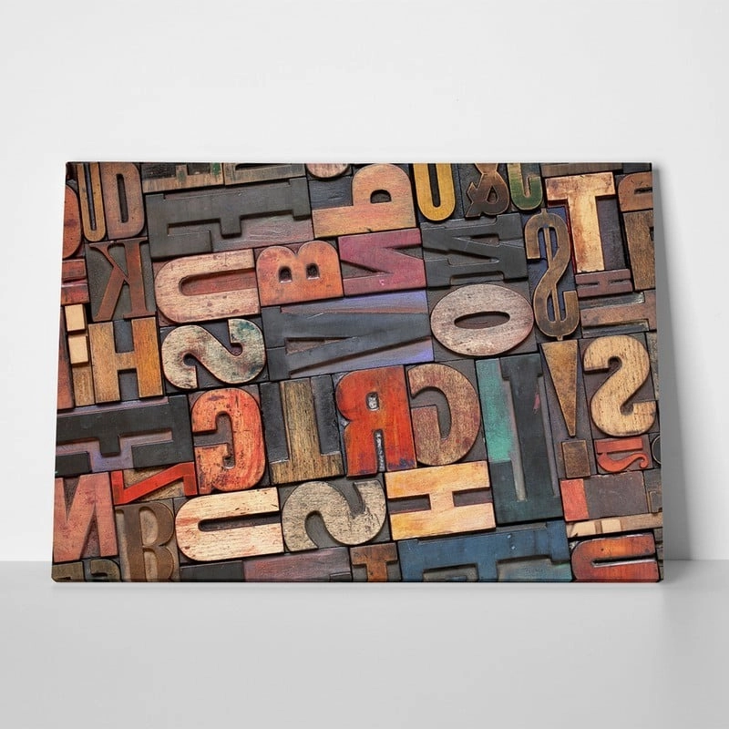 Πινακας σε καμβά LETTERS