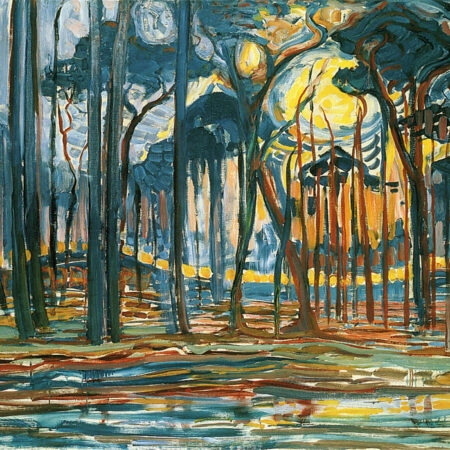 Πινακας σε καμβά MONDRIAN - WOODS NEAR OELE - Mondrian Piet Sticky 5