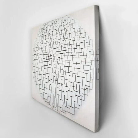 Πινακας σε καμβά MONDRIAN - COMPOSITION 10 IN BLACK AND WHITE - Mondrian Piet Sticky 3