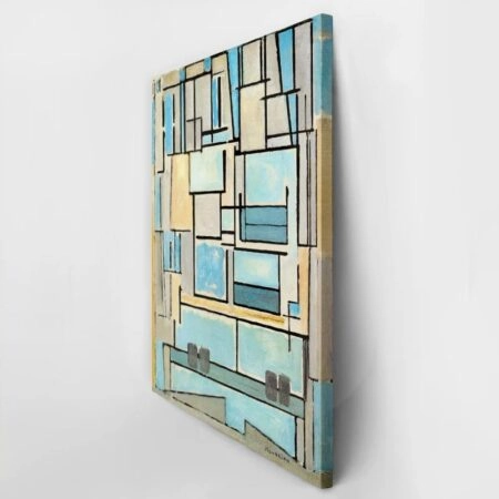 Πινακας σε καμβά MONDRIAN - COMPOSITION NO VI - Mondrian Piet Sticky 3
