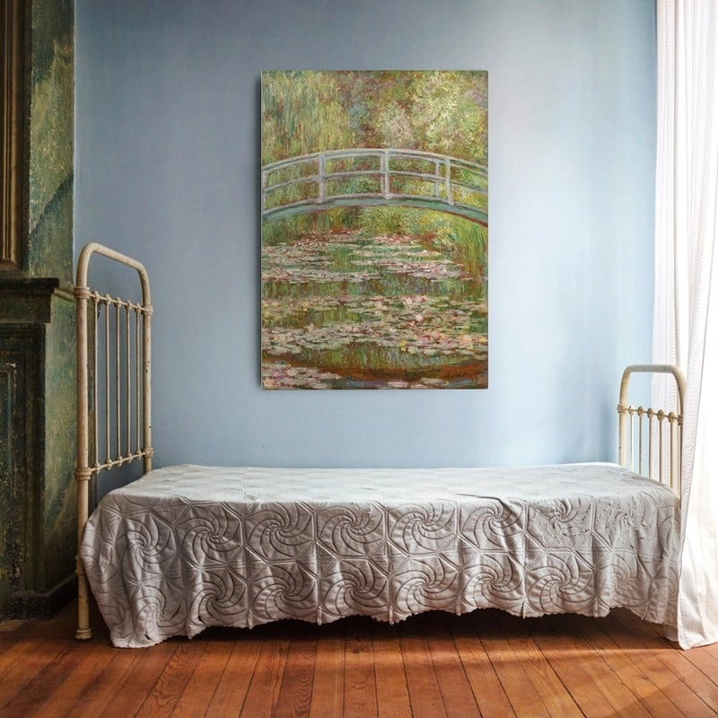 Πινακας σε καμβά MONET - BRIDGE OVER WATER LILY POND