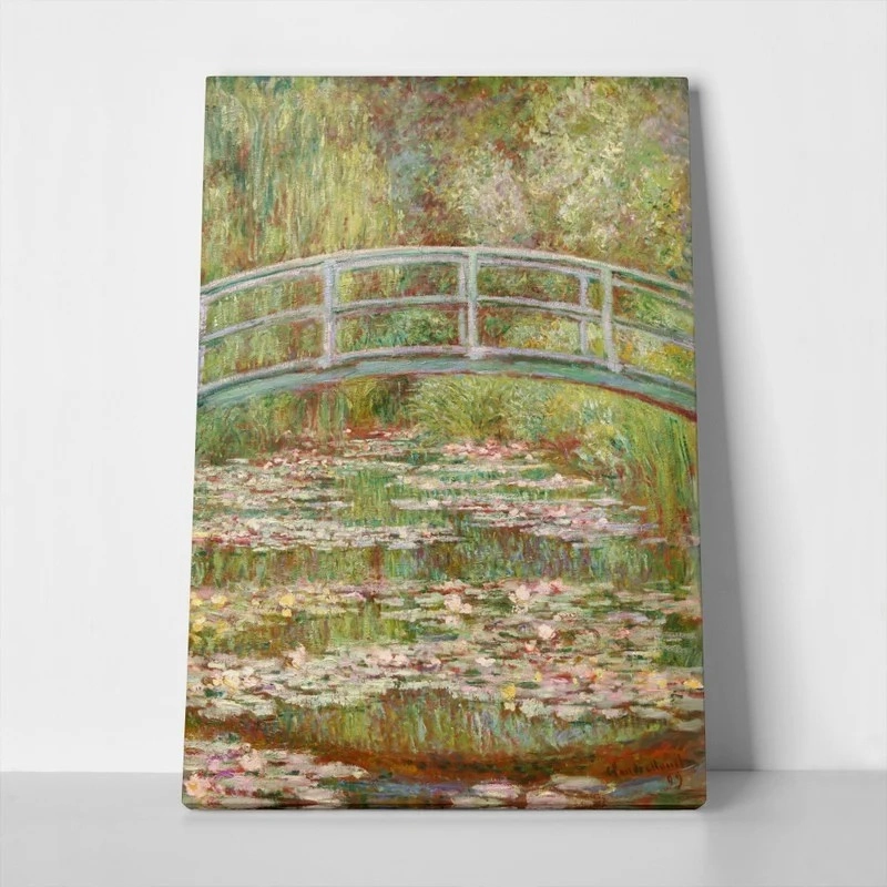 Πινακας σε καμβά MONET - BRIDGE OVER WATER LILY POND