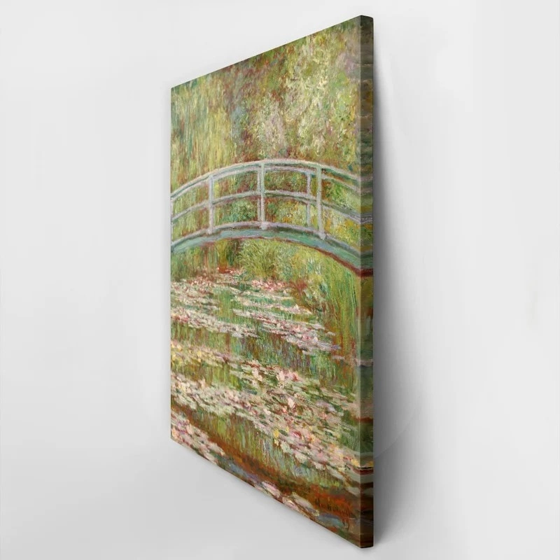Πινακας σε καμβά MONET - BRIDGE OVER WATER LILY POND