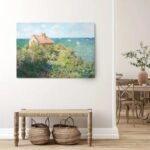 Πινακας σε καμβά MONET - FISHERMAN'S COTTAGE AT VARENGEVILLE