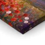 Πινακας σε καμβά OIL PAINTING POPPY DANDELION DAISY FLOWERS