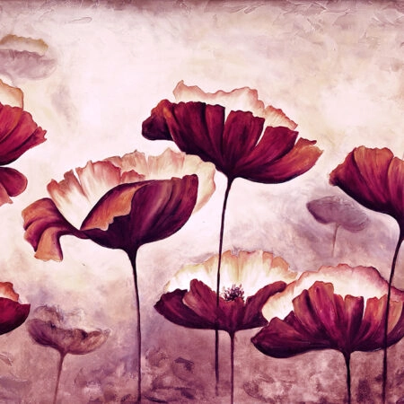 Πινακας σε καμβά PAINTING POPPIES CANVAS - Παπαρουνες Sticky 4