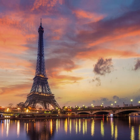 Πινακας σε καμβά PARIS EIFFEL SUNRISE - Παρισι Sticky 4