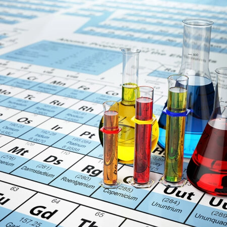 Πινακας σε καμβά PERIODIC TABLE AND LIQUIDS - Επιστημη και Υγεια Sticky 4
