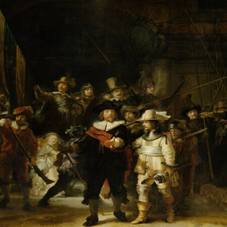 Πινακας σε καμβά REMBRANDT - THE NIGHTWATCH - Rembrandt Sticky 4